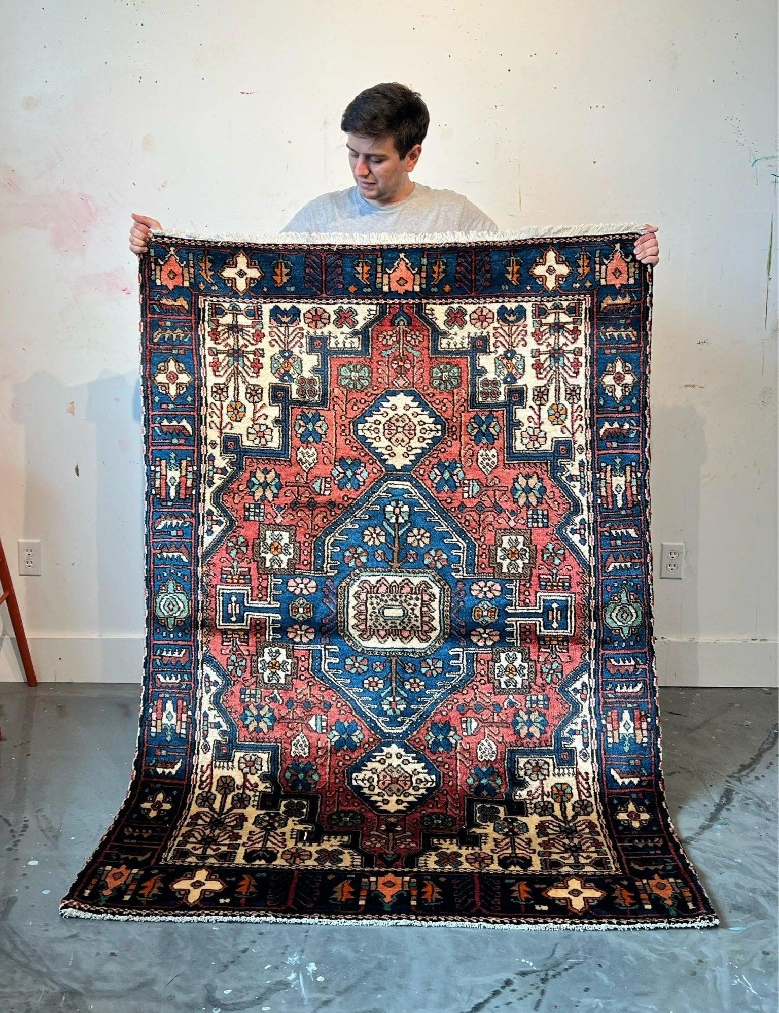 Persian Nahavand rug | 4’6” x 6’2” Rug the Rock