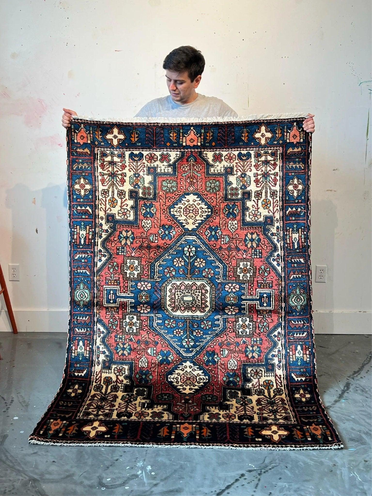 Persian Nahavand rug | 4’6” x 6’2” - Wool Area Rugs | St. John's, Newfoundland | Rug the Rock