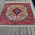 Persian Roodbar Rug | 3' 6" x 3' 6" Rug the Rock 