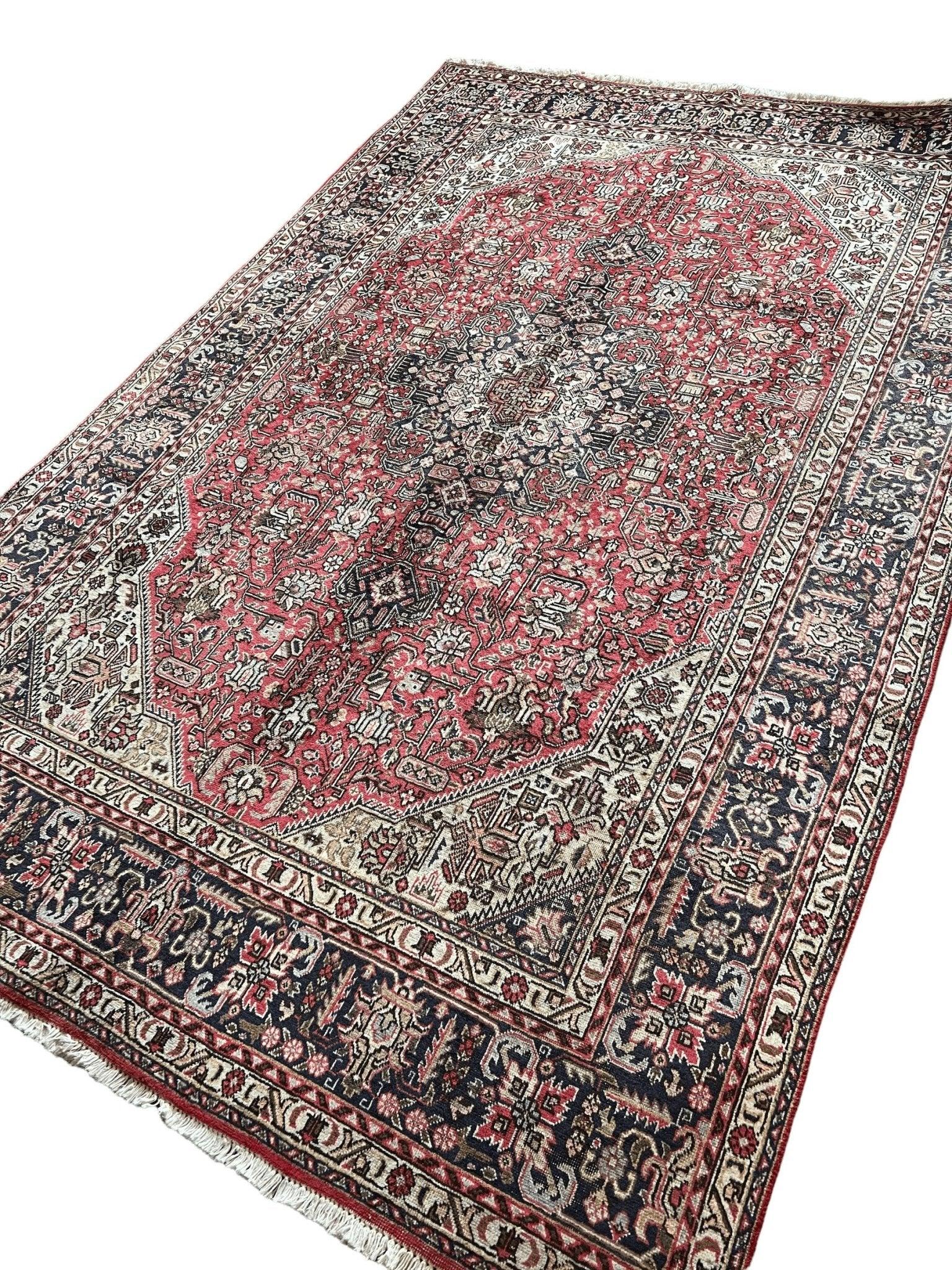 Persian Tabriz Azarshahr Rug | 9’ 8” x 6’ 4” Rug the Rock