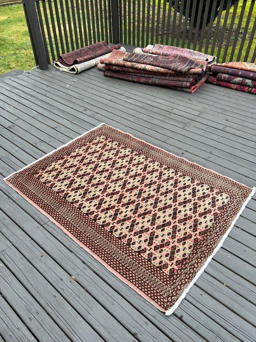 Persian Turkmen Rug | 4' x 1' 7" Rug the Rock