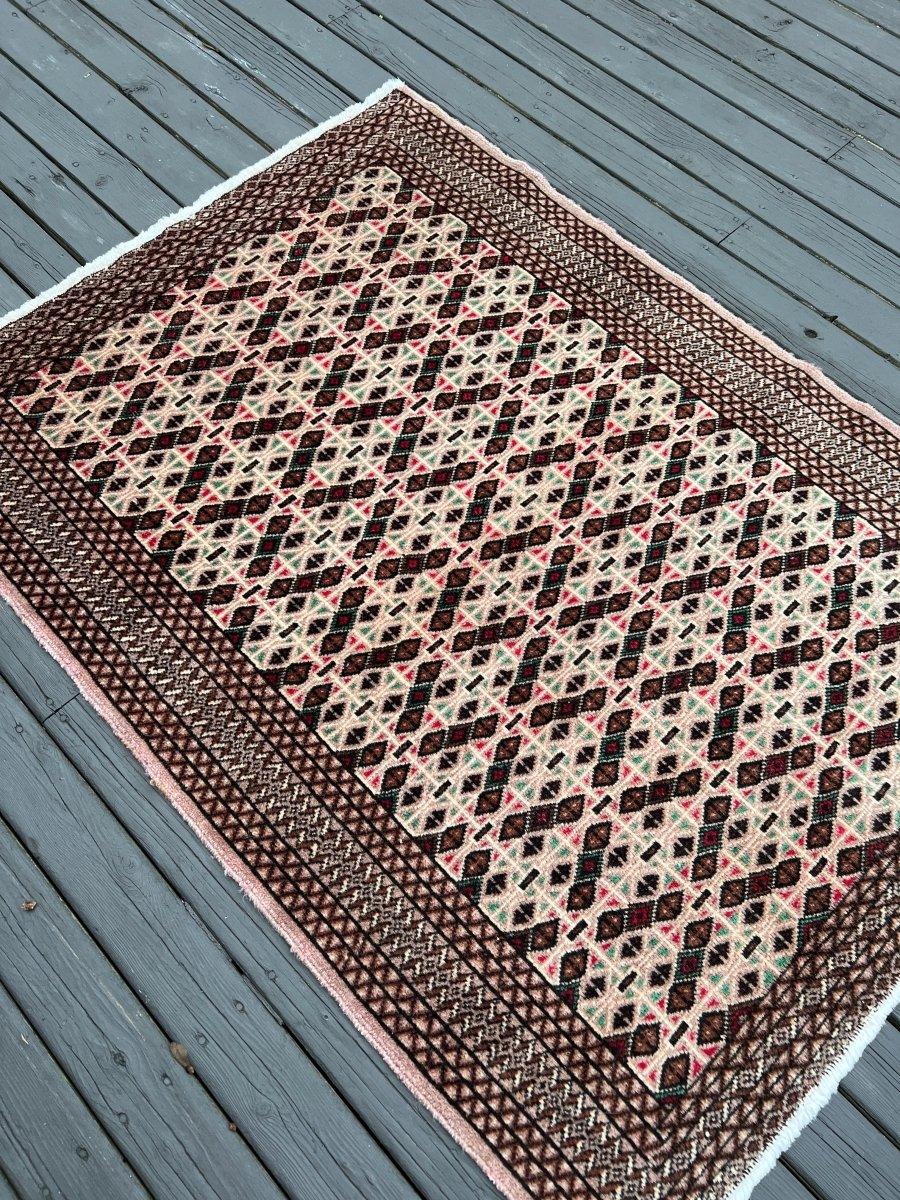 Persian Turkmen Rug | 4' x 1' 7" Rug the Rock
