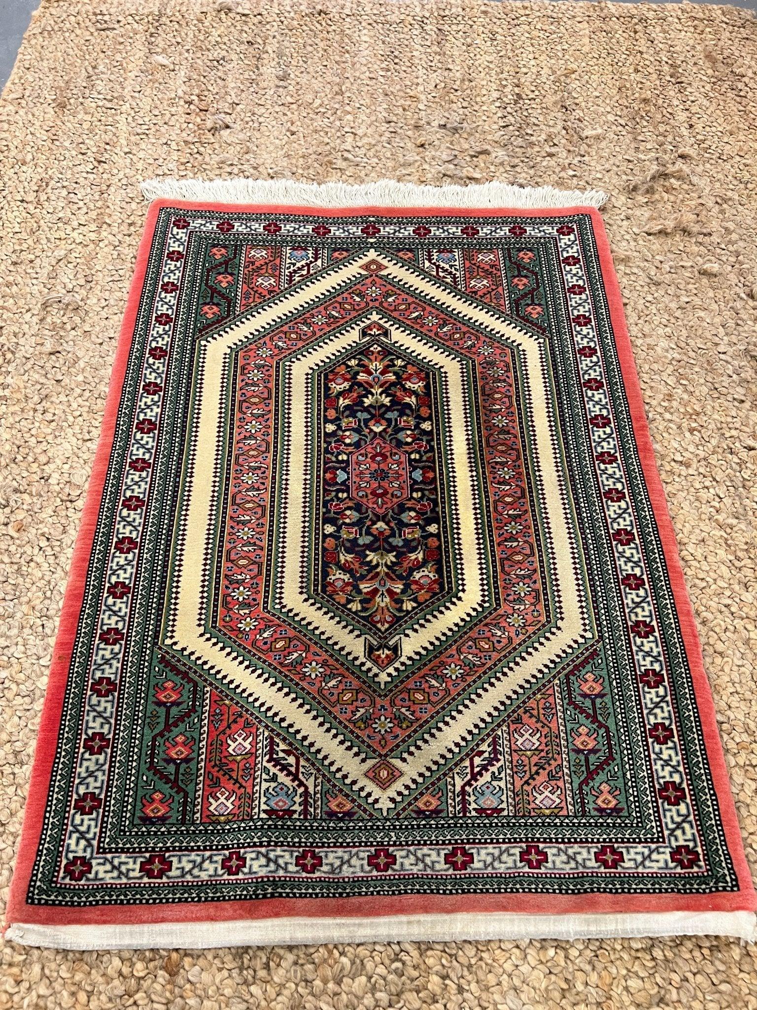 Persian Qom Rug | 3' 7" x 2' 8" Rug the Rock