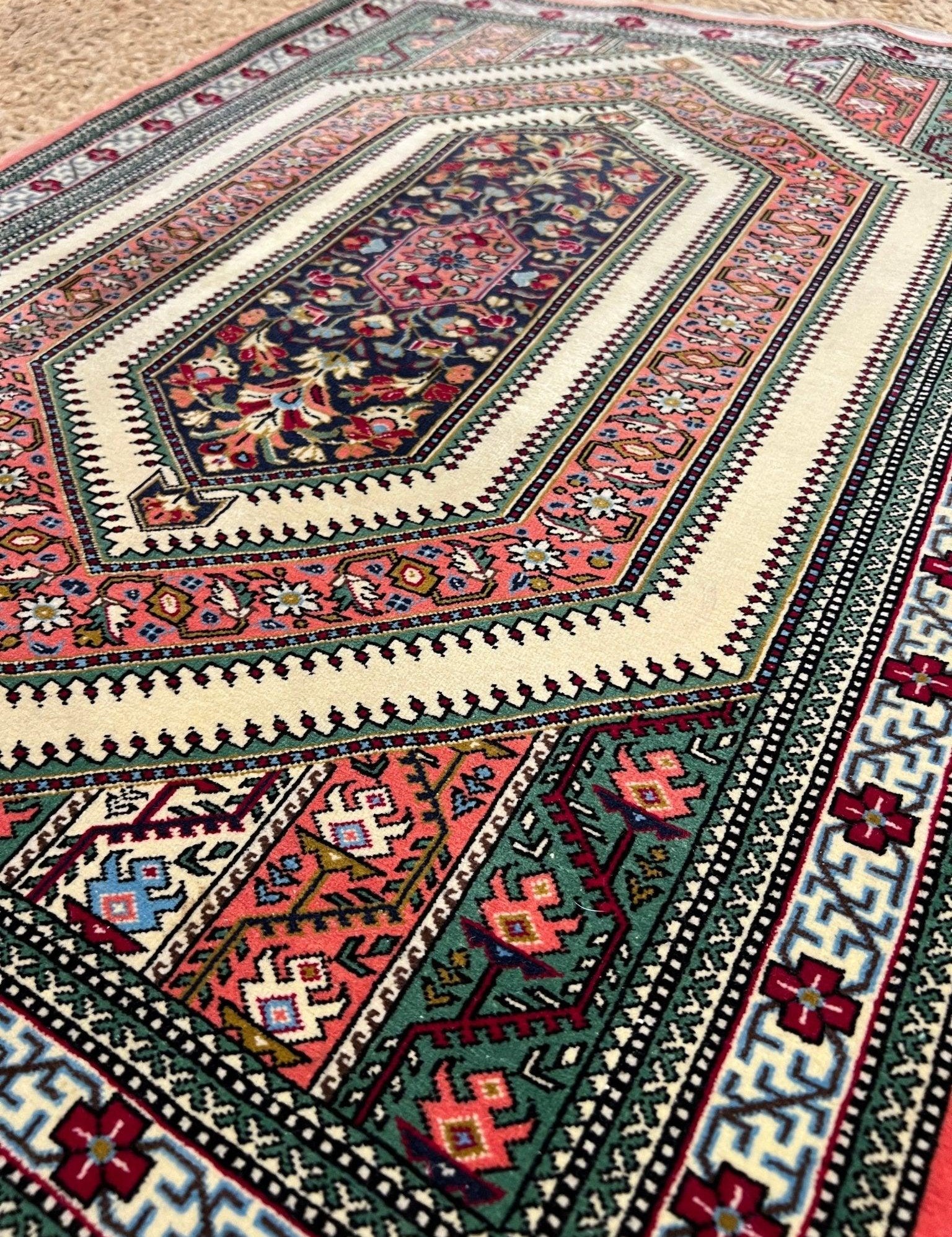 Persian Qom Rug | 3' 7" x 2' 8" Rug the Rock