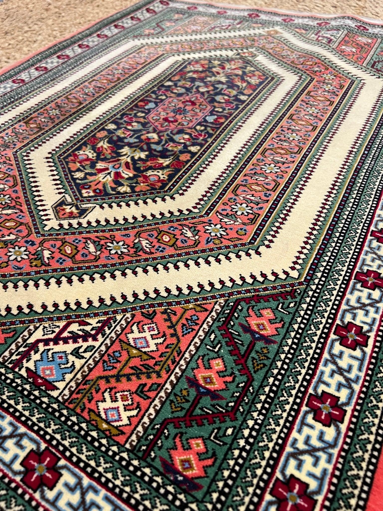 Persian Qom Rug | 3' 7" x 2' 8" Rug the Rock