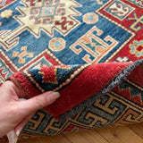 Vintage Kazak Runner | 9' 7" x 2' 9" - Rug the Rock