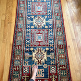 Vintage Kazak Runner | 9' 7" x 2' 9" - Rug the Rock