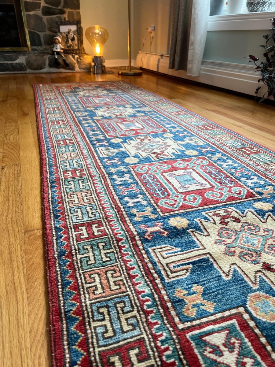 Vintage Kazak Runner | 9' 7" x 2' 9" - Rug the Rock