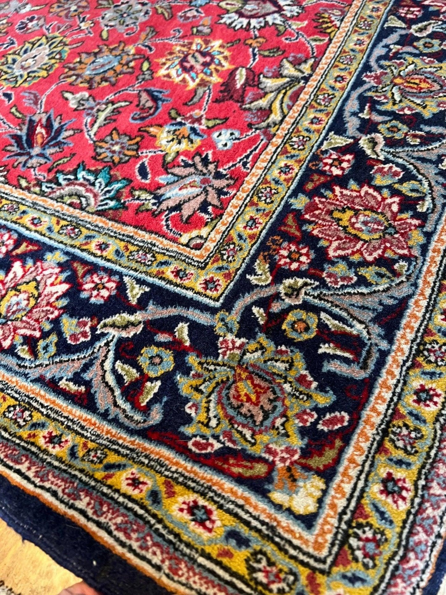 Wool and silk Qum rug|6’7”x4’6” - Wool Area Rugs | St. John's, Newfoundland | Rug the Rock