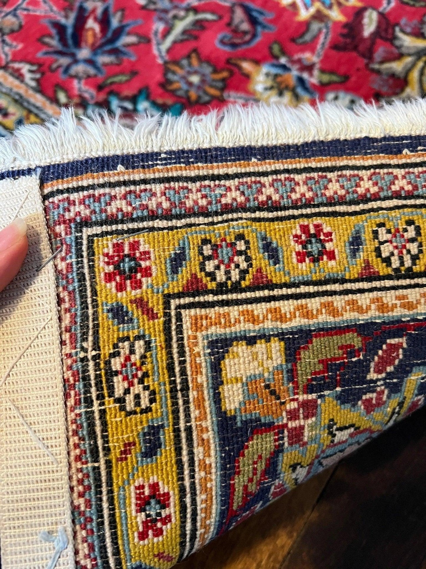 Wool and silk Qum rug|6’7”x4’6” - Wool Area Rugs | St. John's, Newfoundland | Rug the Rock